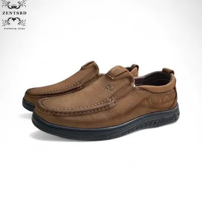 Pure leather casual shoes 
