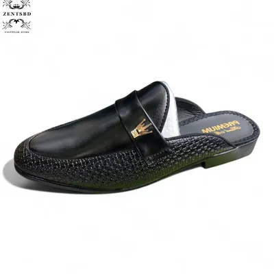 Pure leather soft half shoes 