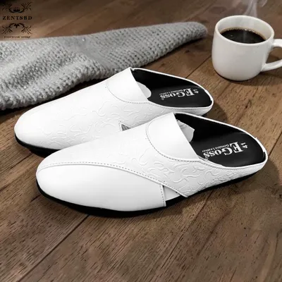 Premium White Leather Casual Sandal