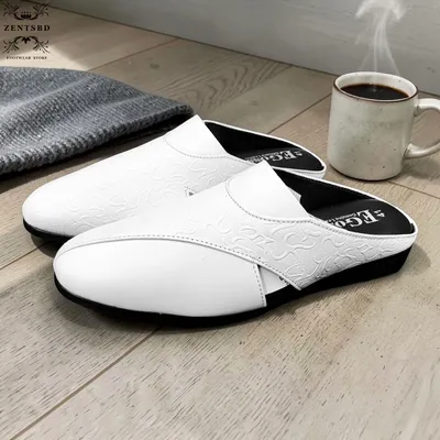 Premium White Leather Casual Sandal