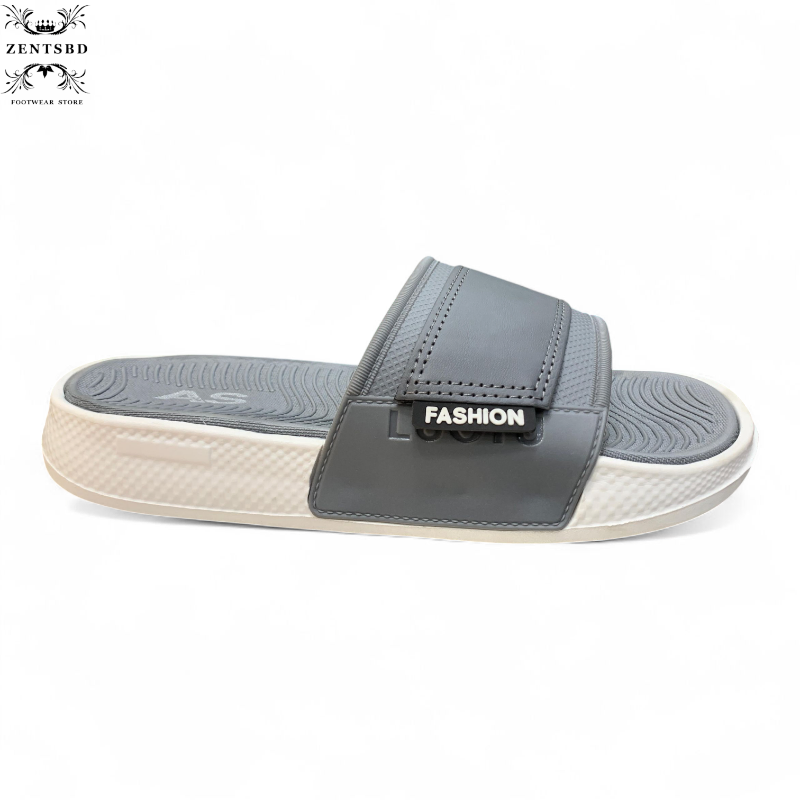 Men’s Grey Fashion Comfort Slide Sandals