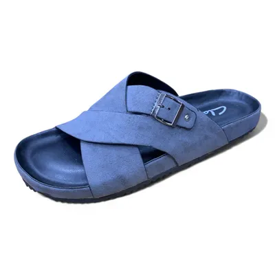 Classical Cross-Strap Buckle Sandal