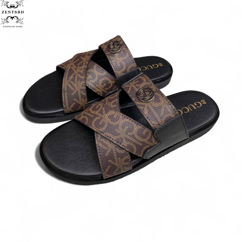Premium Cross-Strap Designer Slides