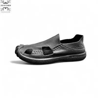 Pure leather sandals shoe