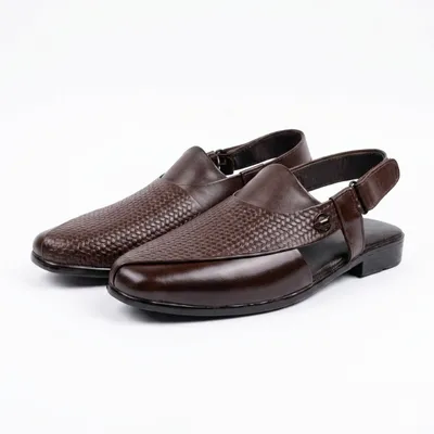 Genuine leather crafted sandal