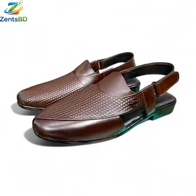 Genuine leather crafted sandal