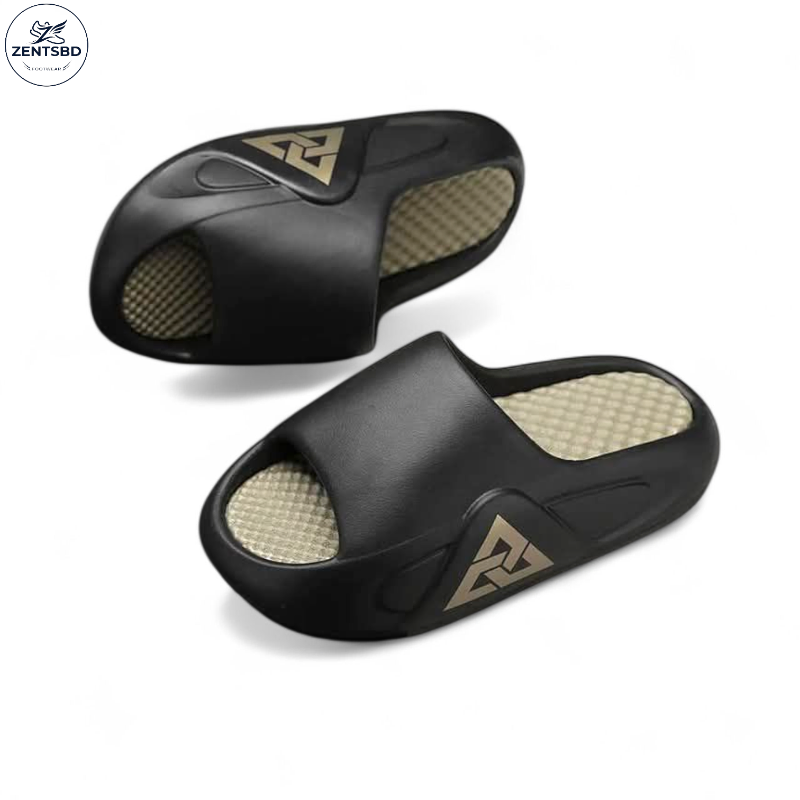 Premium Soft Comfort Slides – Black & Beige