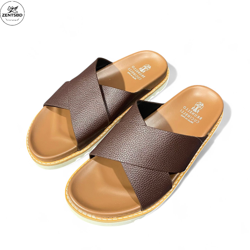 Brunello  Cross-Strap Comfort Sandals