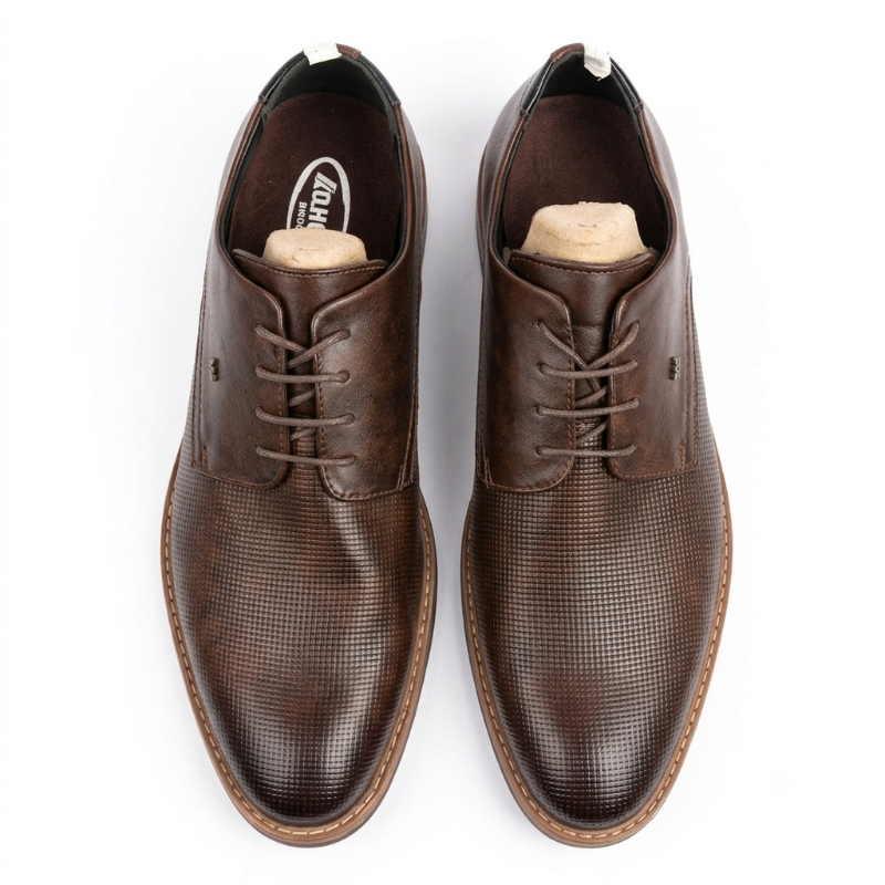 Pure leather oversized formal shoes 