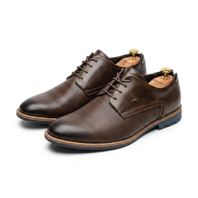 Pure leather oversized formal shoes 