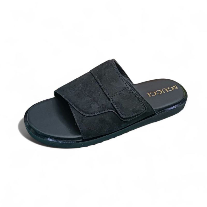 Premium Black Comfort Slide Sandals for Men