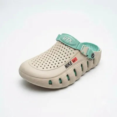 Premium Beige Comfort Clogs with Adjustable Heel Strap
