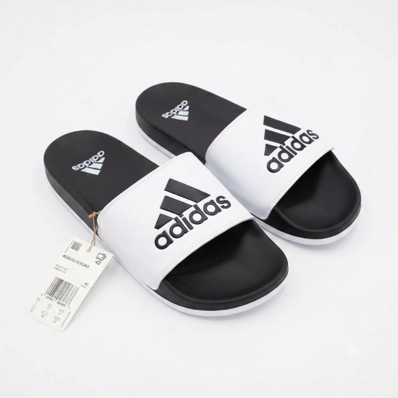 Inspired Black & White Comfort Slides