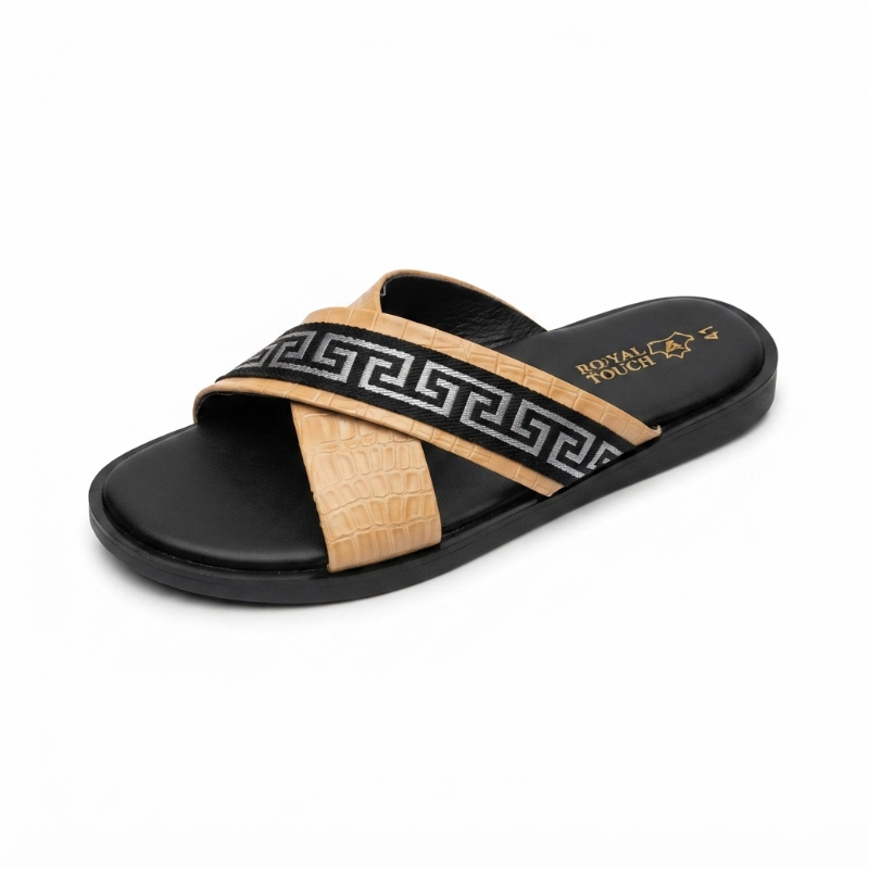 Cross Strap Designer royal Slides