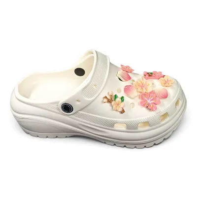 Cute Flower Charm Clogs  Lightweight clogs