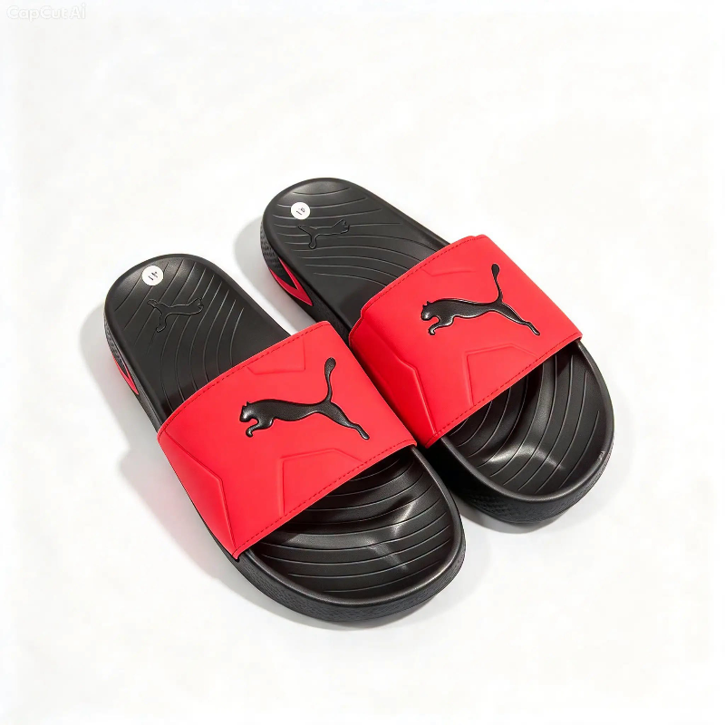 Premium inspired comfort slides