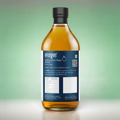 Karkuma Organic Apple Cider Vinegar with the 'Mother' (কারকুমা অর্গানিক অ্যাপল সিডার ভিনেগার) 
