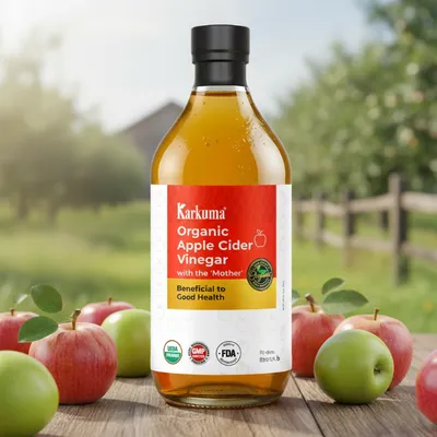 Karkuma Organic Apple Cider Vinegar with the 'Mother' (কারকুমা অর্গানিক অ্যাপল সিডার ভিনেগার) 