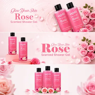 Glow Your Skin Rose Scented Shower Gel