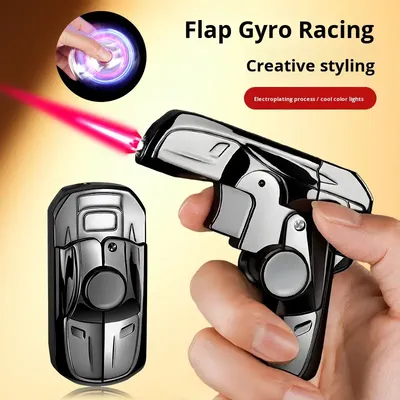 Gyro Racing Car-Shaped Windproof Inflatable Butane Lighter