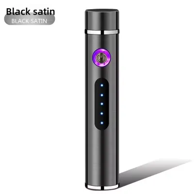 Cylindrical Mini Rechargeable Double Arc USB Lighter