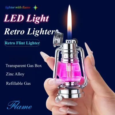 Retro Racing Lantern Flint Gas Lighter