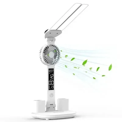 Eye Protection LED Reading Light with Fan 