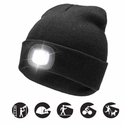 Unisex LED Knit Hats USB Rechargeable