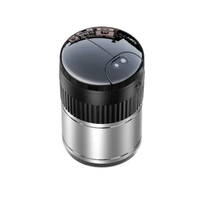 Aluminum Double Open Cover Infrared Induction Car Ashtray