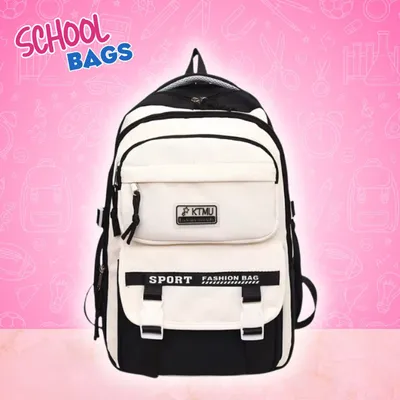 Academy Style School Bag School Backpack (Black)
