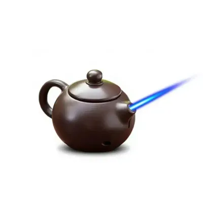 Teapot Lighter Metal Jet Flame