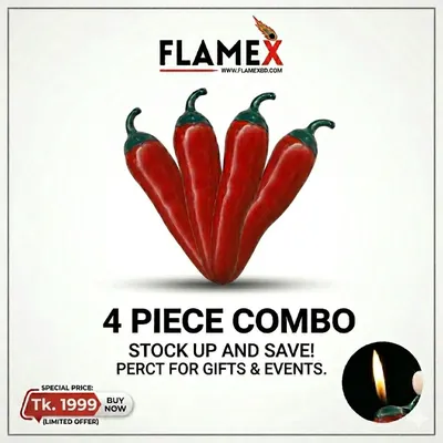 ৪ পিস কম্বো মরিচ লাইটার 🔥