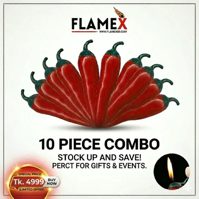 ১০ পিস কম্বো মরিচ লাইটার 🔥