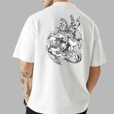 Men's Stylish Premium Drop Shoulder1 - White