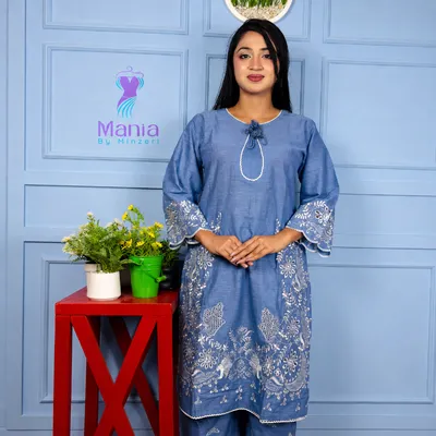 Blush Spectrum // Soft U-Cut Slub Cotton Fabric // Co-Ord’s 2PCS Set