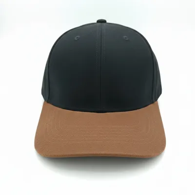Premium Suede Baseball Cap – Black & Tan Two-Tone Limited Edition