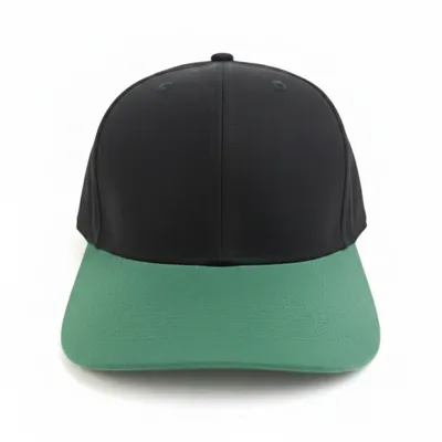 Premium Green & Black Two-Tone Faux Suede Baseball Cap – Limited Edition