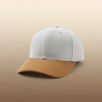 White & Brown Limited Edition Suede-Brim Baseball Cap – Adjustable Hat