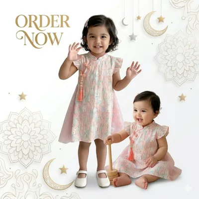Tulip Bunny cheongsam Dress
