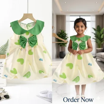 Cloud Cotton Bow Sleeveless Dress