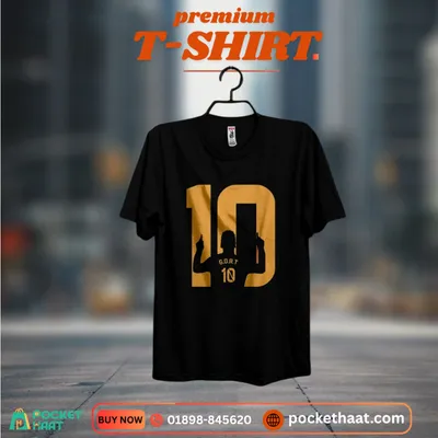 Premium "G.O.A.T #10" Gold Edition T-Shirt – Signature Football Streetwear
