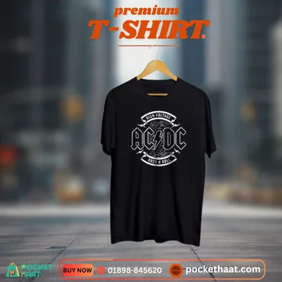 Premium "AC/DC" Graphic Tee – High Voltage Edition