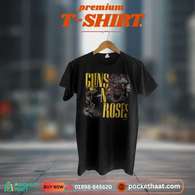 Premium "Guns N' Roses" Graphic T-Shirt – Vintage Rock Edition