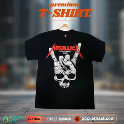 Premium "Metallica" Graphic T-Shirt – Worldwired Tour Edition