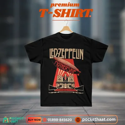 Premium "Led Zeppelin" Graphic T-Shirt – Mothership Retro Edition