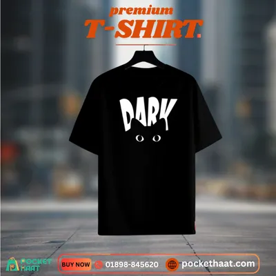 Premium "Dark Cat" Graphic T-Shirt – Minimalist Streetwear Edition