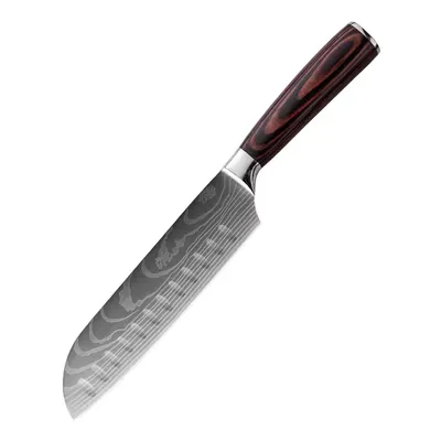 Black-7 inch Santoku Knife