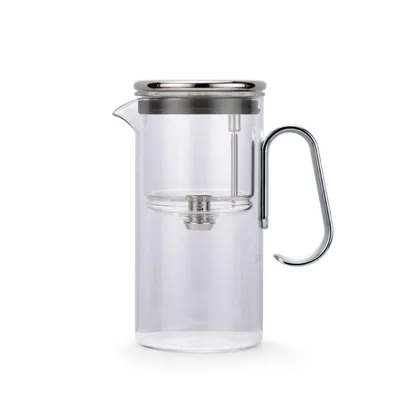 600 ML Glass Teapot in Dark Gray