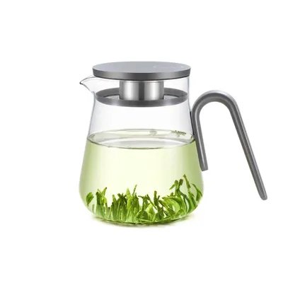 S/S Integrated Filter Glass Tea Makerteapot