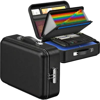 Fireproof & Waterproof Document Box Hard Case